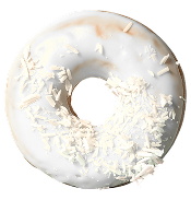 Dona de chocolate blanco