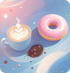 Combo donas + flat white