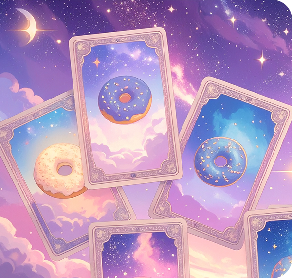 Cartas con donas cósmicas