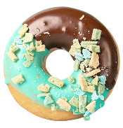 Dona chocolate y menta