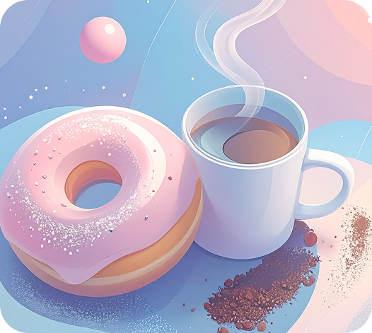 Dona con café y borra del café