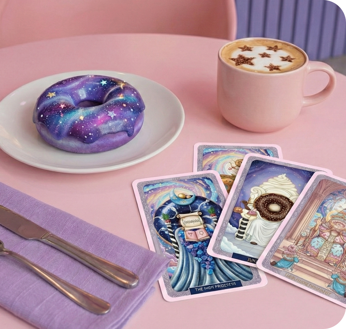 Astro Combo donut and cards